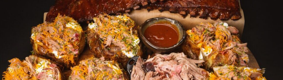 bbq potatoes and ribs